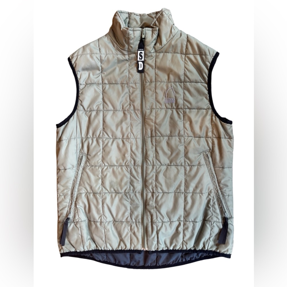 Vintage Sierra Designs Quilted Puffer Vest Women’s Sage Green